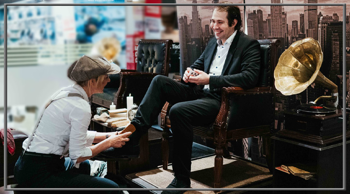 Shoe Shine für Messe engagieren