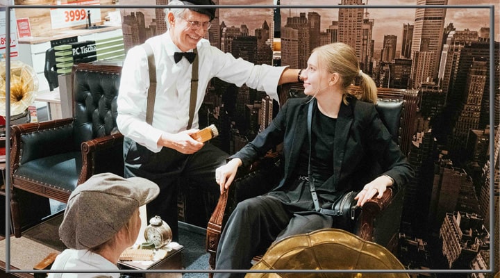 Unterhaltung Schuhputzer engagieren